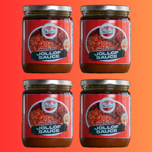 Instant Jollof Sauce 500ML - Spicy (4-Pack)