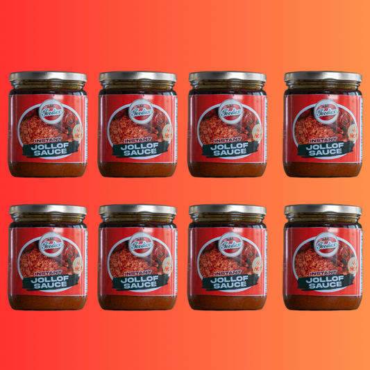 Instant Jollof Sauce 500ML - Spicy (8-Pack)