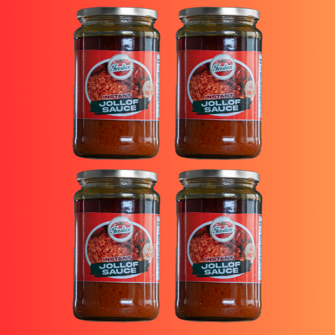 Instant Jollof Sauce 750ML - Spicy (4-Pack)